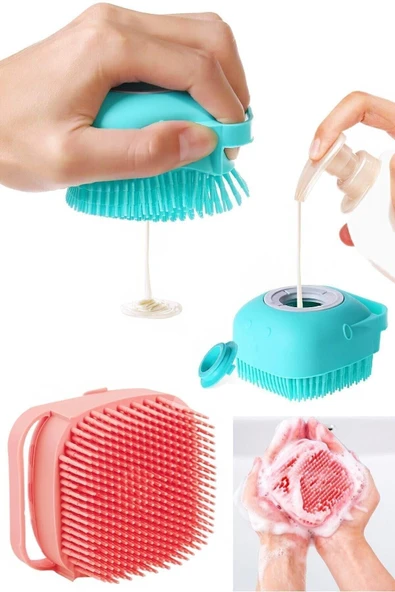 Tutankamon Banyo Duş Kesesi Sabun Duş Jeli Hazneli Masaj Lif Fırçası Kese ürün görseli 1