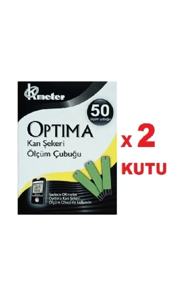 Okmeter Optima Test Stribi 50 Adet 2'Li PAKET (SKT:03/2027) ürün görseli 1