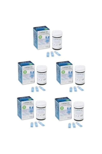 Vivachek Eco Seker Ölçüm Çubuğu/Strip 50 Adet 5'Li PAKET (SKT:06/2027) ürün görseli 1