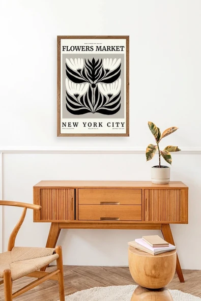 Çiçek Ahşap Çerçeveli Tablo 23 x 30 - Resim 3