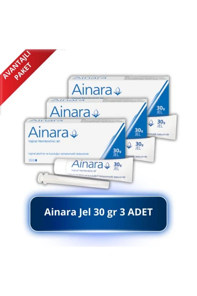 Ainara Vajinal Nemlendirici Jel 30 Gr 3'Lü PAKET (SKT:01/2027) ürün görseli 1