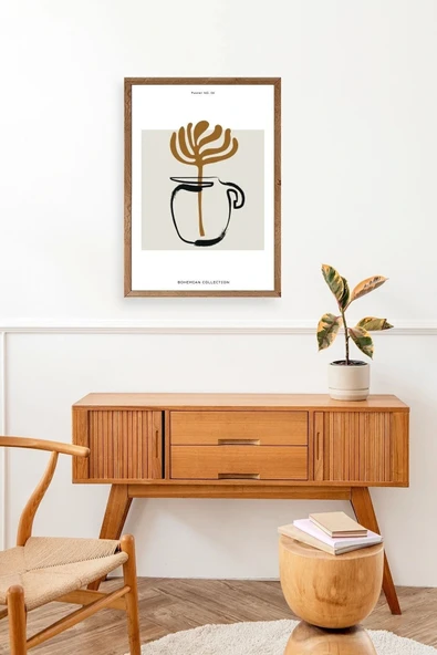 Kahve Ahşap Çerçeveli Tablo 30 x 42 - Resim 3