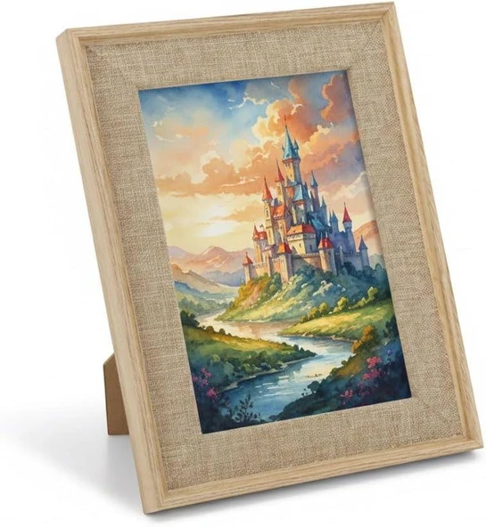 Efemark Premium Serisi 15 * 20 CM Ahşap Resim Çerçevesi Bej ürün görseli 1