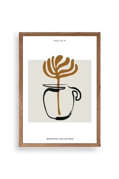 Kahve Ahşap Çerçeveli Tablo 30 x 42 ürün görseli 1