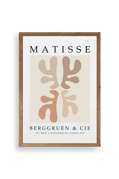 Soyut Ahşap Çerçeveli Tablo 30 x 42 ürün görseli 1