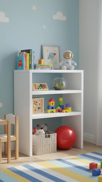 Yakut Ayaklı İki Bölmeli Çok Amaçlı Komodin - Resim 5