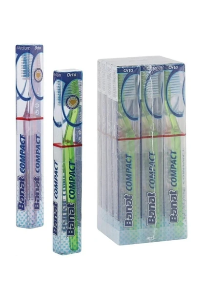 Banat Compact Diş Fırçası Orta 5'li ürün görseli 1