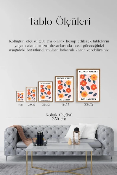 Çiçek Ahşap Çerçeveli Tablo 23 x 30 - Resim 5