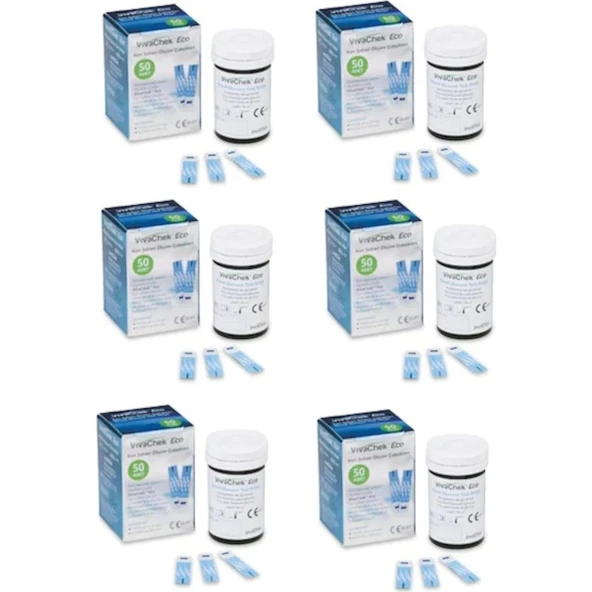 Vivachek Eco Seker Ölçüm Çubuğu/Strip 50 Adet 6'Lı PAKET (SKT:06/2027) ürün görseli 1