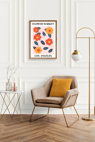 Çiçek Ahşap Çerçeveli Tablo 23 x 30 - Resim 2