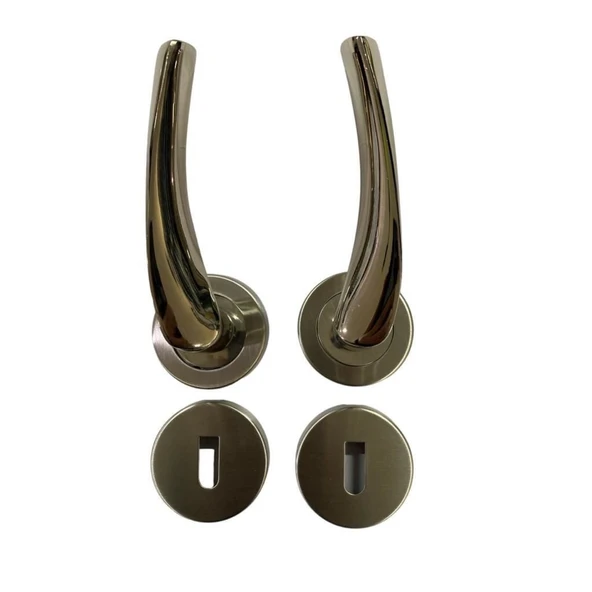 Sofuoğlu Rozet Lerzan Nikel Saten Oda Kapı Kolu - Resim 2