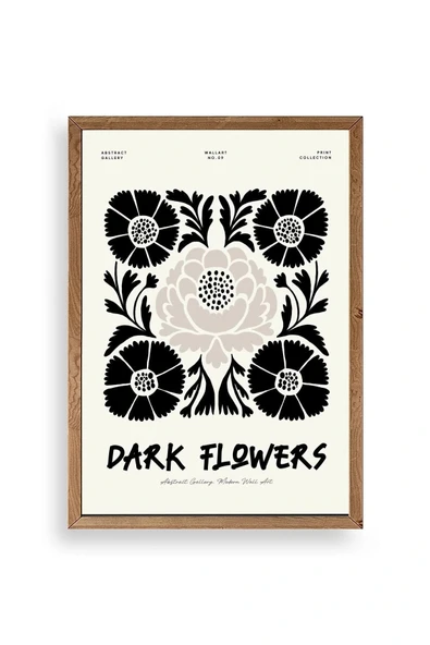 Çiçek Ahşap Çerçeveli Tablo 50 x 70 ürün görseli 1