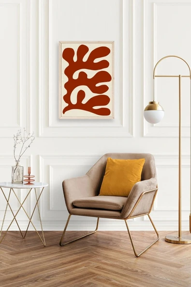 Soyut Ahşap Çerçeveli Tablo 30 x 42 - Resim 2