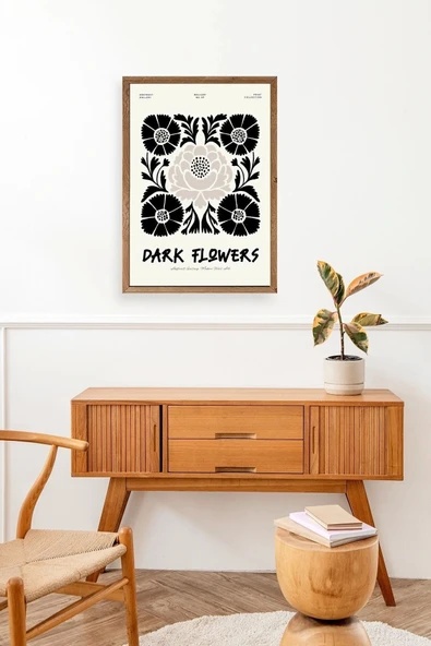 Çiçek Ahşap Çerçeveli Tablo 50 x 70 - Resim 3