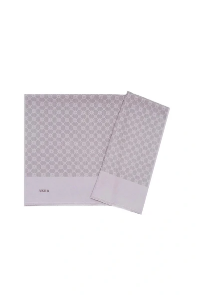 AKER ELEGANCE MONOGRAM ŞAL 1090100-991 ürün görseli 1