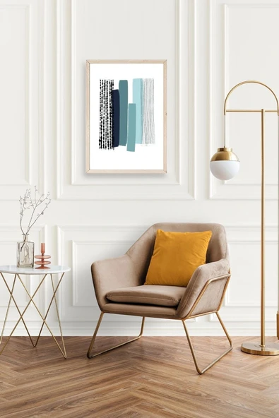 Modern Ahşap Çerçeveli Tablo 30 x 42 - Resim 2