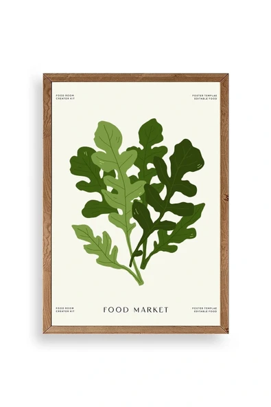 Yaprak Ahşap Çerçeveli Tablo 23 x 30 ürün görseli 1