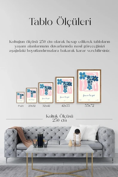 Çiçekler Ahşap Çerçeveli Tablo 23 x 30 - Resim 5