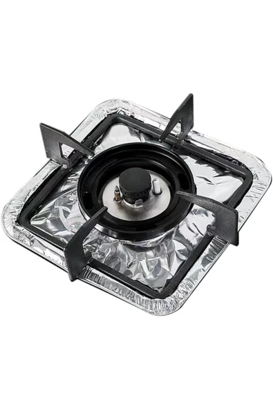 etteminönütoptanticaret Ocak Üstü Leke Önleyici Yıkanabilir Isıya Dayanıklı Izgara Koruyucu Folyo 10 Adet - Resim 4