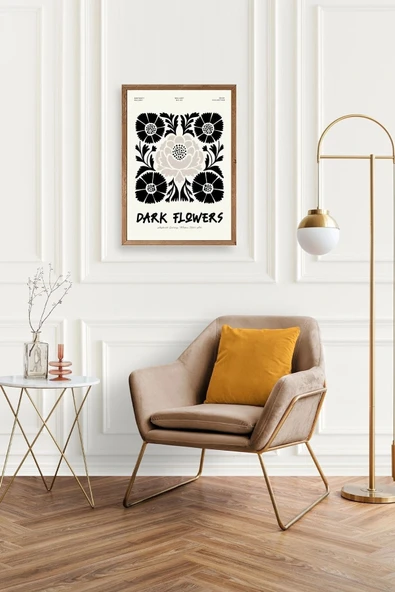 Çiçek Ahşap Çerçeveli Tablo 50 x 70 - Resim 2