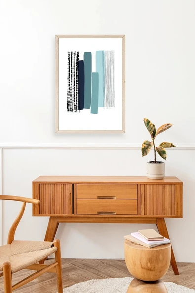 Modern Ahşap Çerçeveli Tablo 23 x 30 - Resim 3