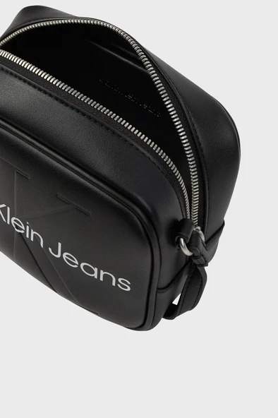 Calvin Klein Fermuarlı Ayarlanabilir Omuz Askılı Çanta Kadın Çanta K60K610275 Bds - Siyah - Resim 2