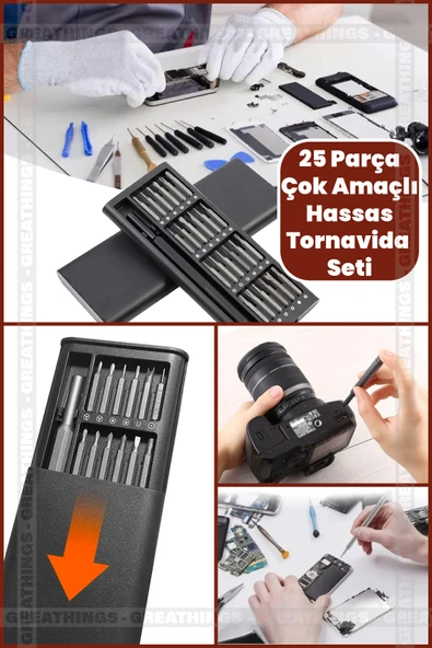 Greathings Mullxmd  Xdn01 25 Parça Çok Fonksiyonlu Hassas Tornavida Seti (Muul) ürün görseli 1
