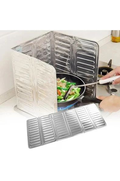 Askımo Yağ Sıçratmaz Ocak Arkası Koruyucu Panel 32,5 cm. × 84 cm Alüminyum Leke Önleyici - Resim 6