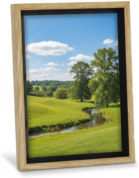 Efemark Premium Serisi 15 * 20 CM Ahşap Resim Çerçevesi Kahverengi ürün görseli 1