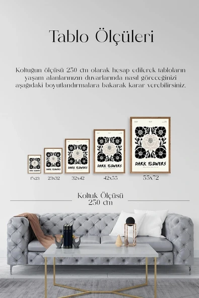 Çiçek Ahşap Çerçeveli Tablo 50 x 70 - Resim 5