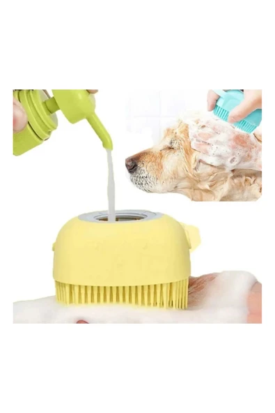 PETQUATRO Wondi Şampuan Hazneli Kedi ve Köpek Yıkama Kesesi - Resim 2