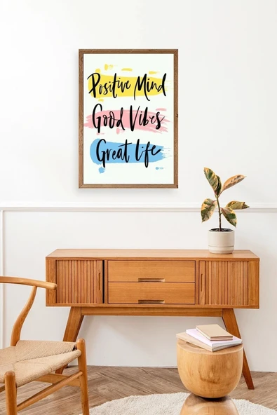 Motto Ahşap Çerçeveli Tablo 50 x 70 - Resim 3