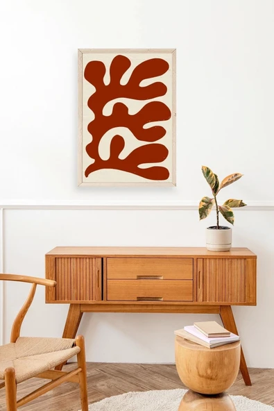 Soyut Ahşap Çerçeveli Tablo 30 x 42 - Resim 3