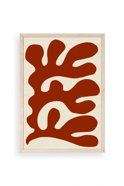 Soyut Ahşap Çerçeveli Tablo 30 x 42 ürün görseli 1