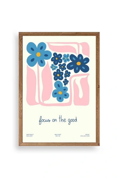 Çiçekler Ahşap Çerçeveli Tablo 23 x 30 ürün görseli 1