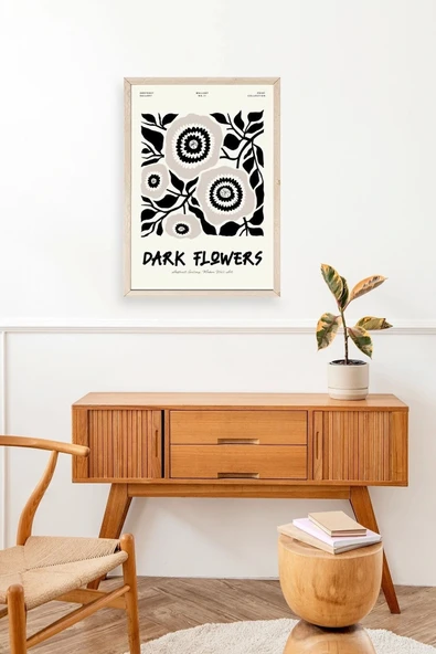 Çiçek Ahşap Çerçeveli Tablo 23 x 30 - Resim 3