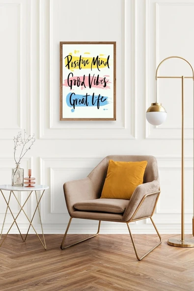 Motto Ahşap Çerçeveli Tablo 50 x 70 - Resim 2