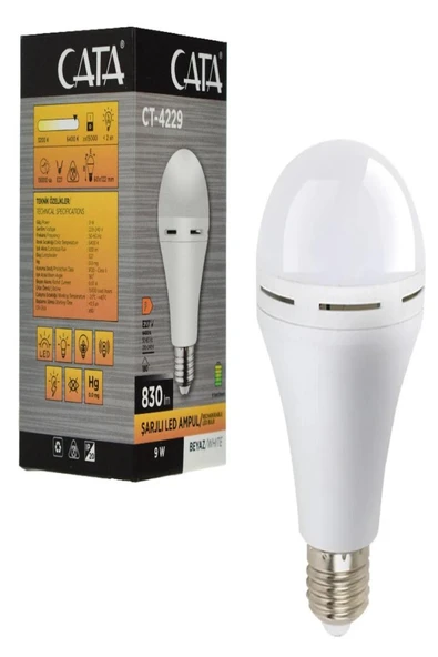 Mir-ay Ct 4229 7w Şarjlı Cob Led Ampül Beyaz ürün görseli 1