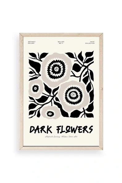 Çiçek Ahşap Çerçeveli Tablo 50 x 70 ürün görseli 1