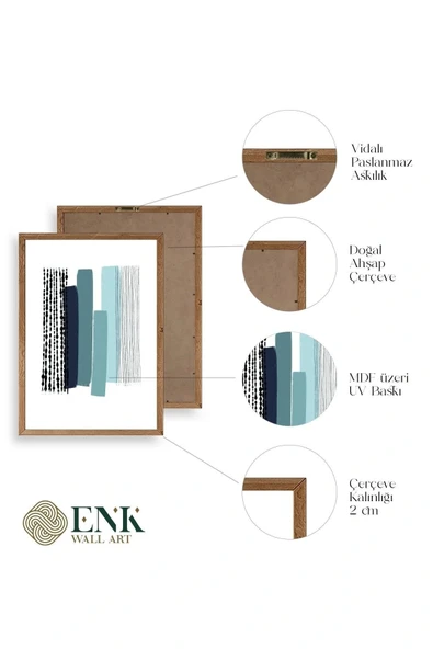 Modern Ahşap Çerçeveli Tablo 50 x 70 - Resim 4