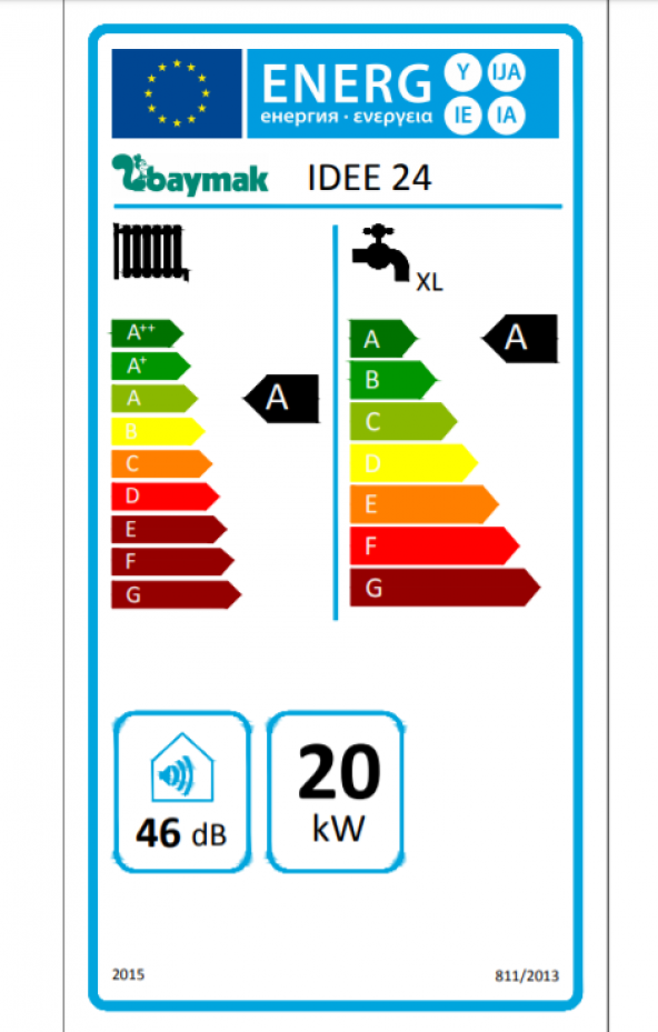 Baymak İdee Premix 20/24 Kw (17.000 Kcal) Tam Yoğuşmalı Kombi - 2