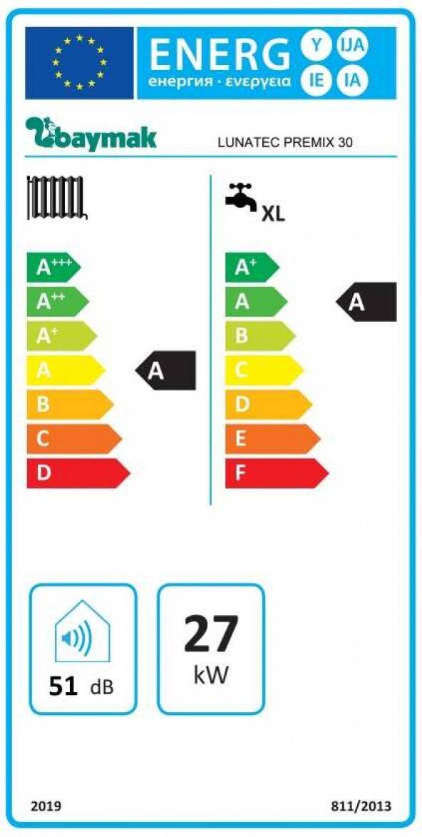 Baymak Lunatec Premix 30/29  Kw (25.000 Kcal) Tam Yoğuşmalı Kombi - 2