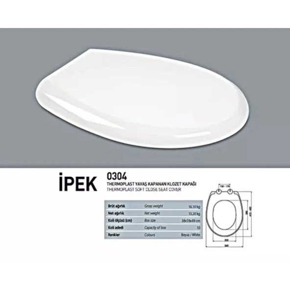 NKP İpek Amortisörlü+Tak Çıkar Klozet Kapağı - Resim 3