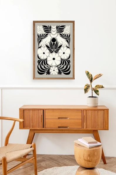 Çiçek Ahşap Çerçeveli Tablo 23 x 30 - Resim 3