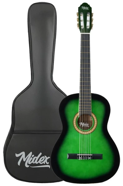 Midex MGX-200GR Kaliteli Klasik Gitar 4/4 Yetişkin Boy Full Set - Resim 2