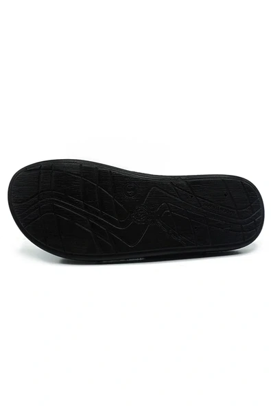 Gezer Erkek Halatlı Siyah Terlik Sokak Yazlık Lacivert - Resim 2