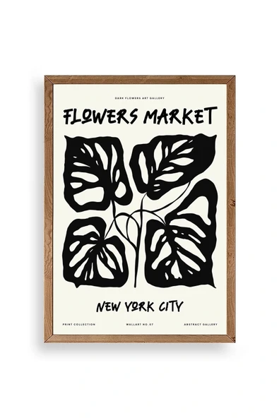 Yaprak Ahşap Çerçeveli Tablo 50 x 70 ürün görseli 1