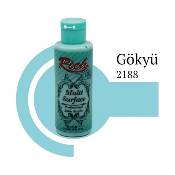 Rich Multi Surface 2188 Gökyüzü Akrilik Boya 120 cc ürün görseli 1