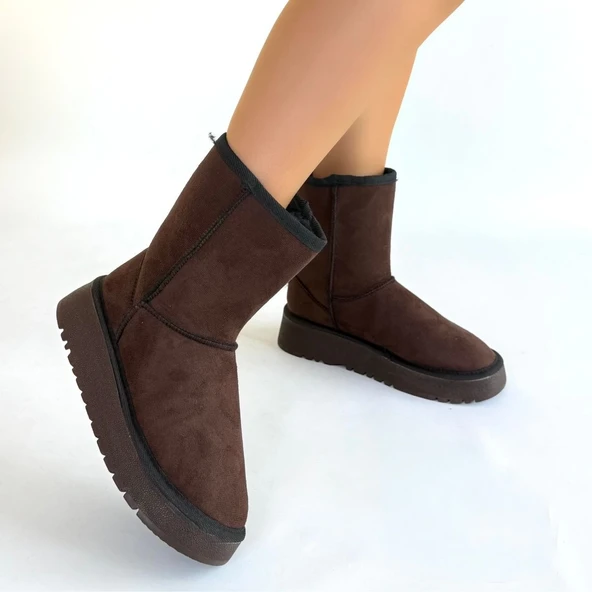 Sophia Kahverengi Süet Bot - Resim 4