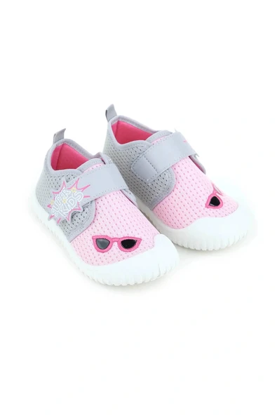 Gezer Yazlık Keten Erkek Çocuk Ayarlanabilir Ayakkabı Gri ürün görseli 1